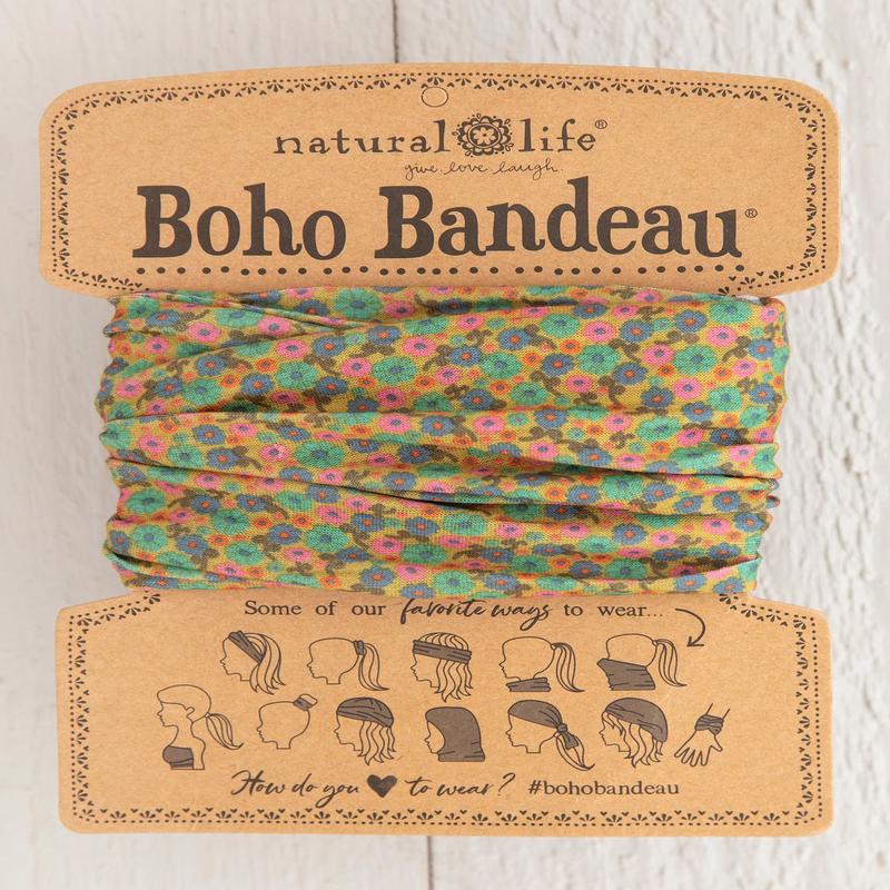 Natural Life Boho Bandeau Mustard Floral