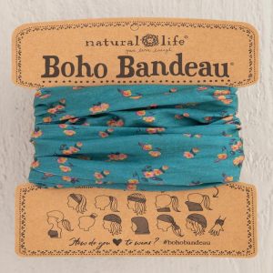 Natural Life Boho Bandeau Turquoise Floral