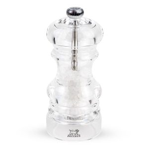 Peugeot Nancy Salt Mill Acrylic, 7-Inch, Clear