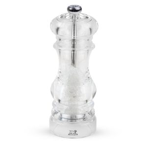 Peugeot Nancy Salt Mill Acrylic, 9-Inch, Clear