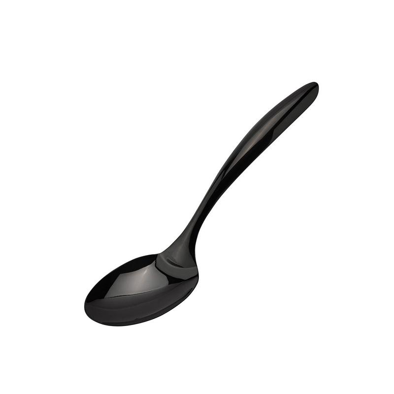 Cuisipro Black Tempo Noir Mirror Finished Spoon, 13 Inch