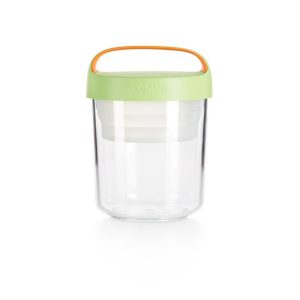 Lekue Jar-To-Go 2 Piece Travel Jar Container Set, 20 Ounce