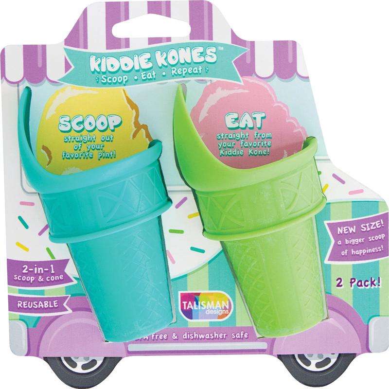 Talisman Designs Single Serving Ice Cream Kiddie Kones, Large, Set of 2