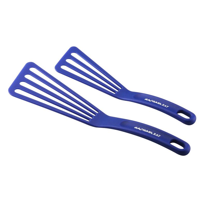 Rachael Ray 2 Piece Spatula 10" & 12" Turner Set Blue