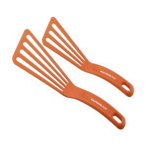Rachael Ray 2 Piece Spatula 10" & 12" Turner Set Orange