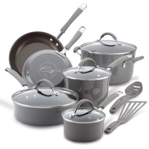 Rachael Ray Cucina Nonstick Cookware Set, 12 Piece