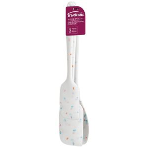 Trudeau Confetti Silicone Spatulas, Set of 3