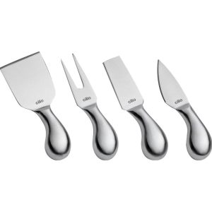 Cilio Piave 4 Piece Cheese Knife Set, Stainless Steel