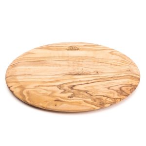 Berard Olivewood Handcrafted 9-Inch Round Cutting Board