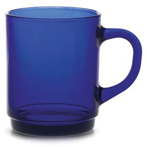 Duralex Versailles 8.75 oz Mugs for Hot or Cold Beverages, Set of 6