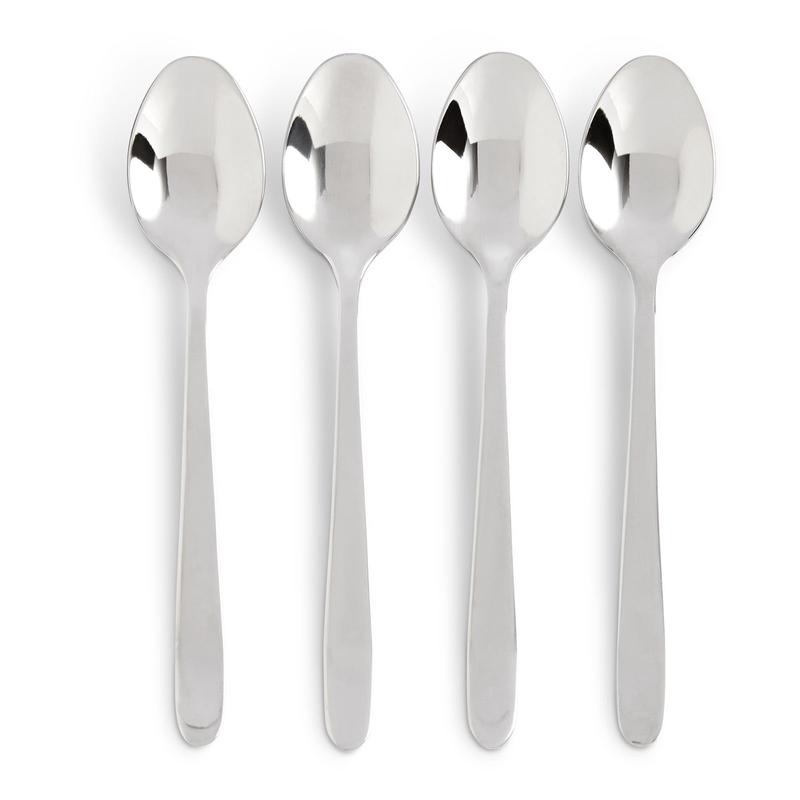 Fino Demi Spoon Set, 18/10 Stainless Steel, Set of 4