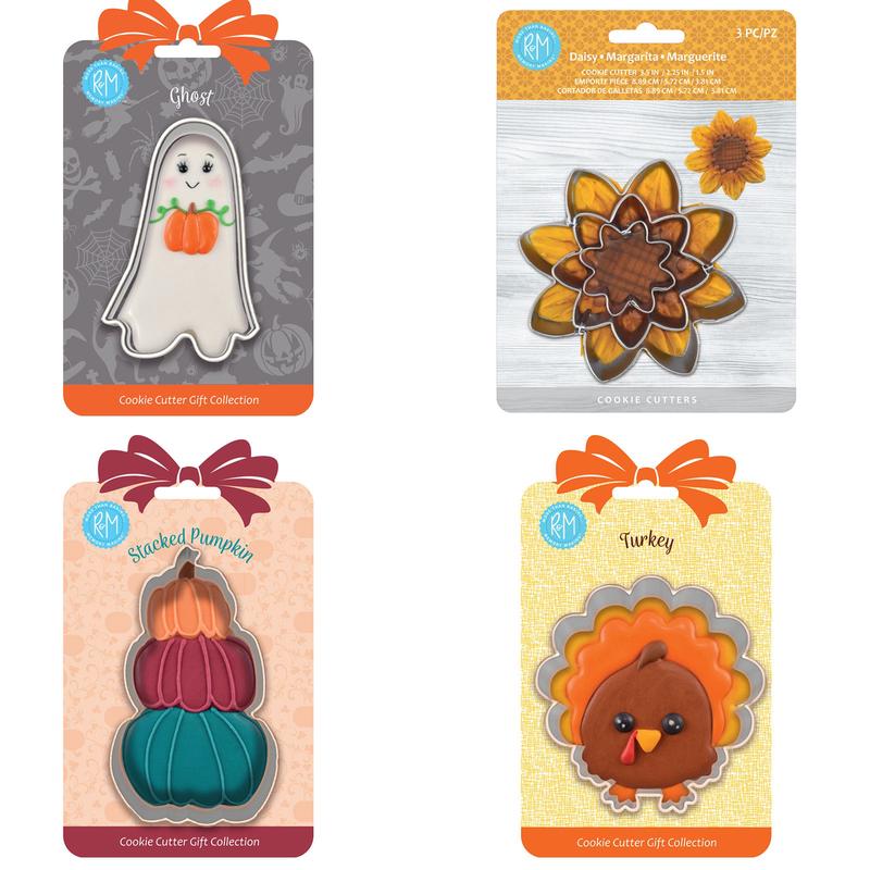R&M International Fall and Halloween Cookie Cutter Set, 6 Piece