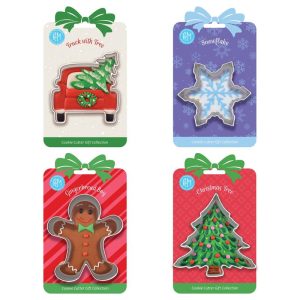 R&M International Winter Cookie Cutter Set, Stainless Steel, 4 Piece