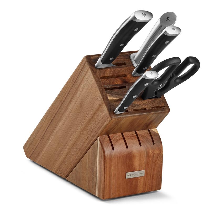 Wusthof Classic Ikon Classic Ikon 6 Piece Knife Block Set, Acacia