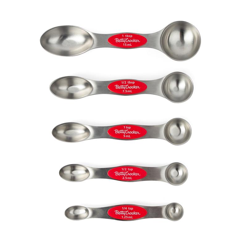 Betty Crocker5 Piece Stainless Steel Measuring Spoons Set