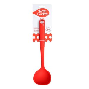 Betty CrockerSilicone 13 Inch Ladle, Red