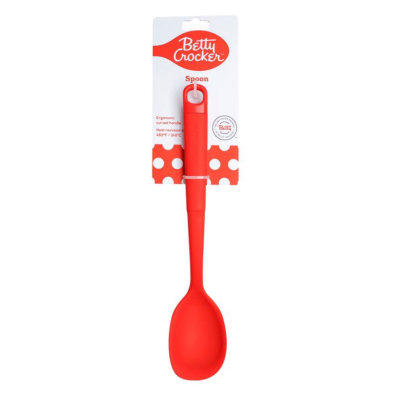 Betty CrockerSilicone 13 Inch Spoon, Red