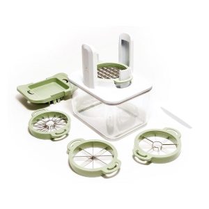 Henning Lee 4-in-1 Fresh Prep Fruit and Veggie Slicer, Green