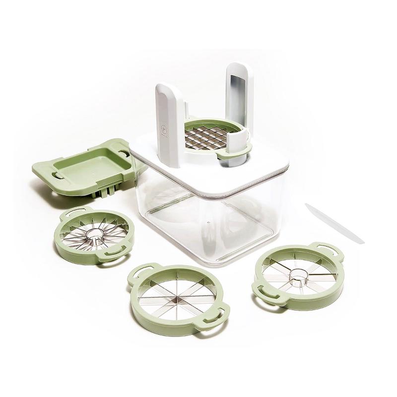 Henning Lee 4-in-1 Fresh Prep Fruit and Veggie Slicer, Green