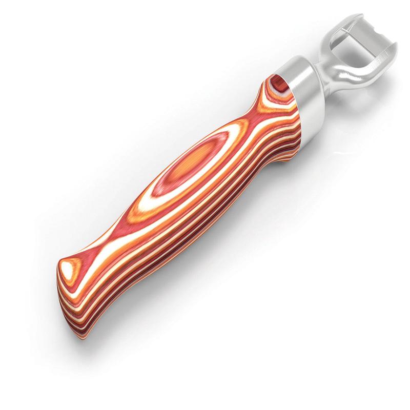 Island Bamboo Pakkawood 8.5-Inch Bottle Opener, Red