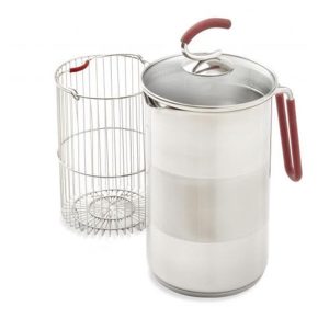 Kuhn Rikon 12 Cup 4th Burner Pot Red