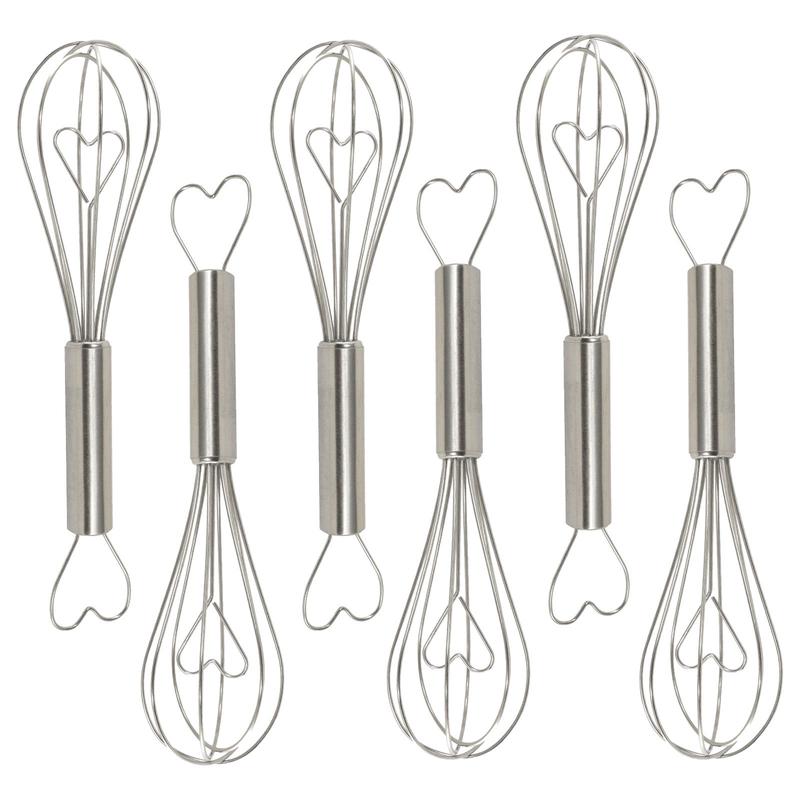 R&M International Heart Whisk, Pack of 6