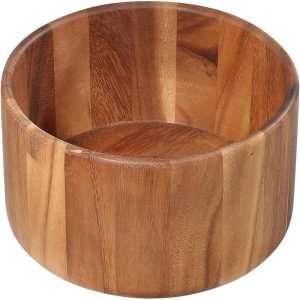 Zassenhaus Acacia Wood Salad Serving Bowl, Medium 9.8" diameter by 5" High