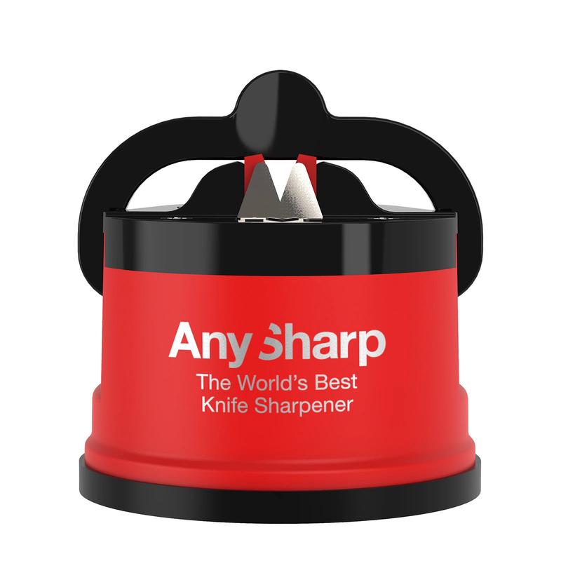AnySharp Pro Knife Sharpener  Professional Kitchen Sharpener with Suction Base