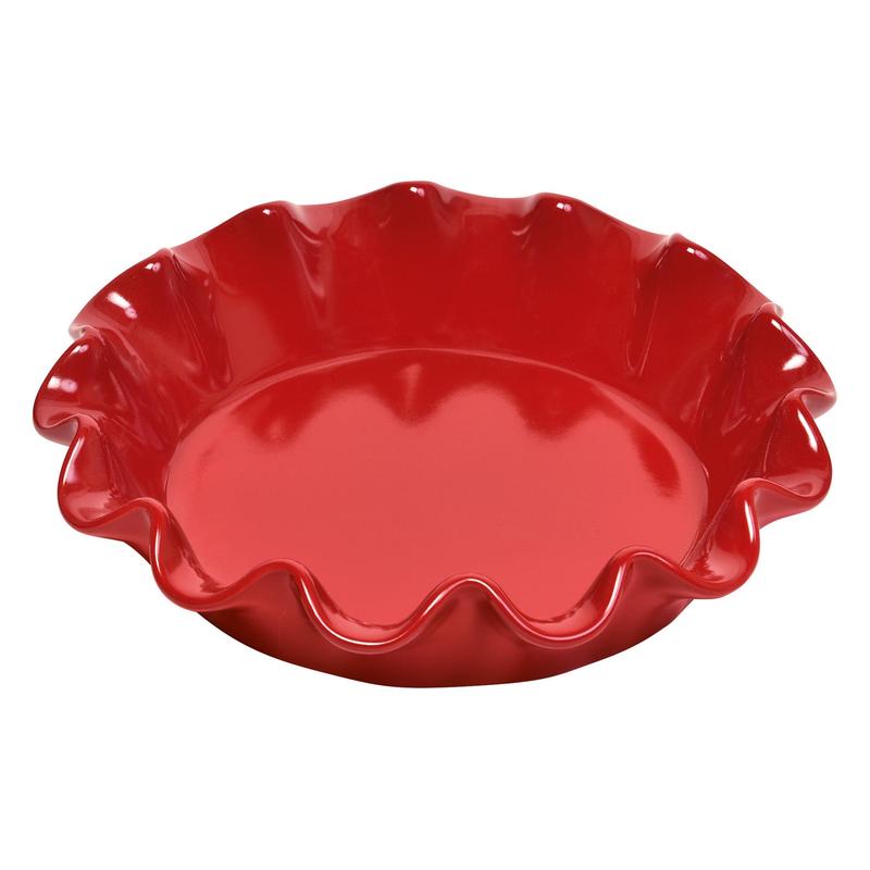 Emile Henry HR Ceramic 10-inch Ruffled Pie Dish