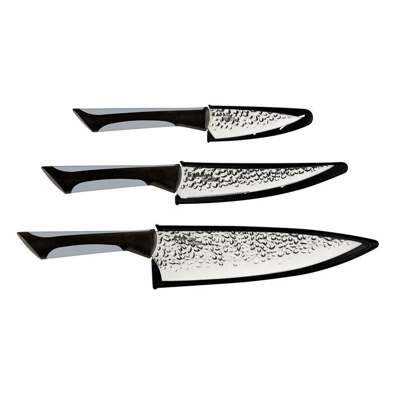 Kai Luna 3 Piece Knife Set, 8" Chef's, 6" Utility, 3.5" Paring Knife With Sheath