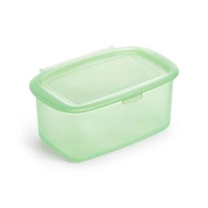 Lekue Reusable Silicone Food Storage Box, 1-Quart