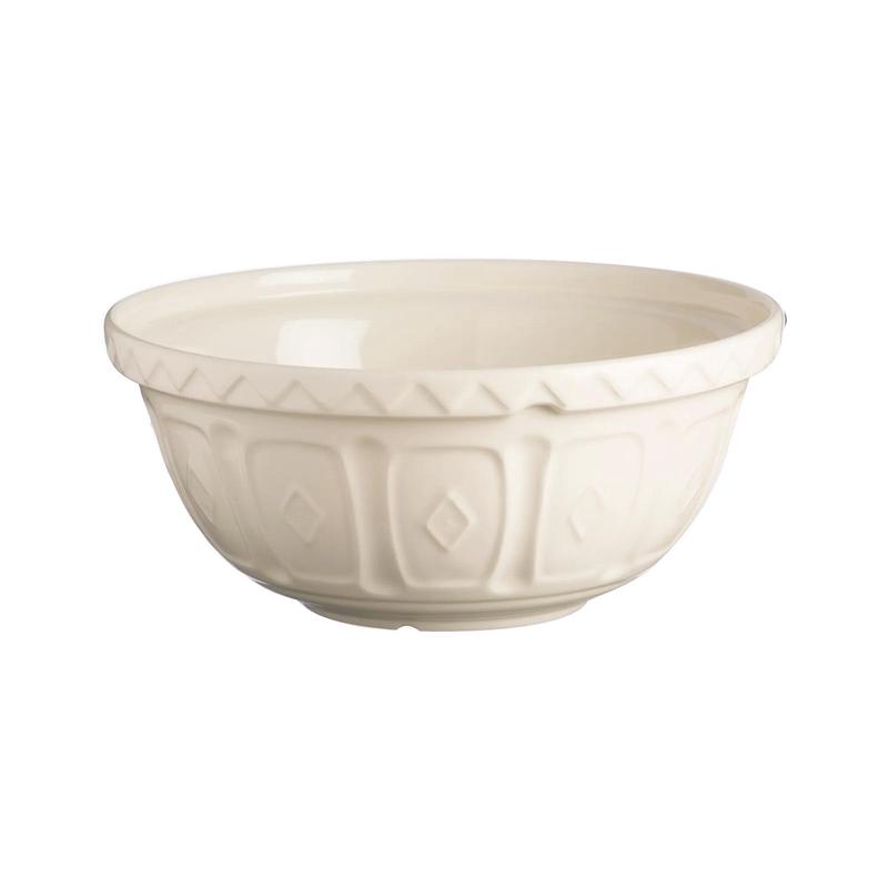 Mason Cash Color Mix Cream Size 12 Mixing Bowl, 4.25 Quart