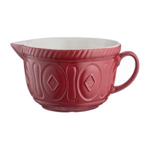 Mason Cash Color Mix Red Batter Bowl, 2.11 Quart