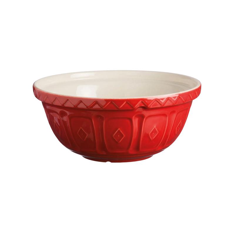 Mason Cash Color Mix Red Size 24 Mixing Bowl, 2.15 Quart