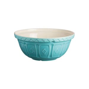 Mason Cash Color Mix Turquoise Size 24 Mixing Bowl, 2.15 Quart
