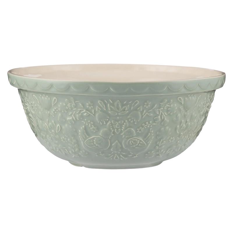 Mason Cash Home to Roost Size 12 Mixing Bowl, 4.25 Quart