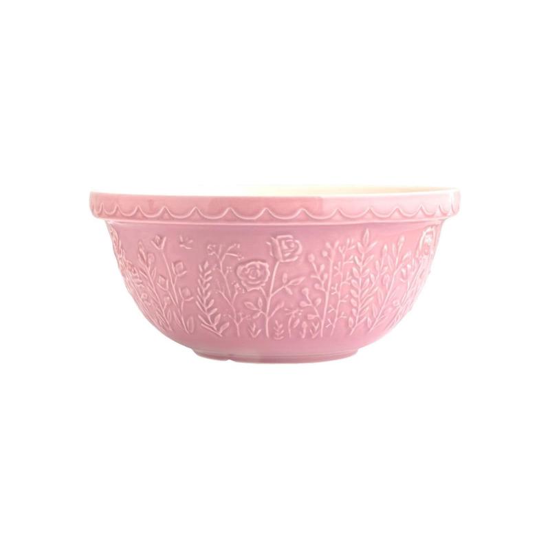 Mason Cash In The Meadow Rose Size 12 Mixing Bowl, 4.25 Quart, Pink