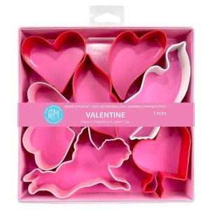 R&M International Valentine Color 7 Piece Cookie Cutter Set