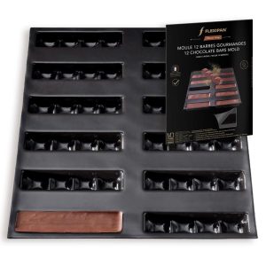 Silpat Flexipan 12 Chocolate Granola Bars Premium Silicone Baking Pan