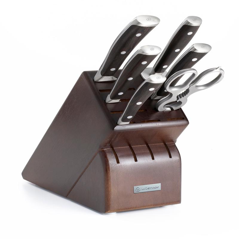 Wusthof Ikon Blackwood Seven Piece Knife Block Set