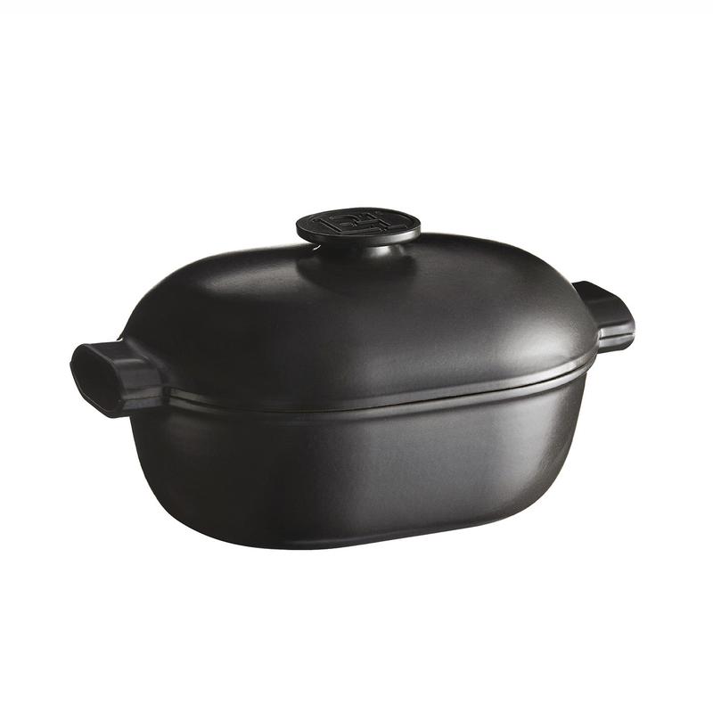 Emile Henry Delight 4.3 Quart Oval Dutch Oven, Slate