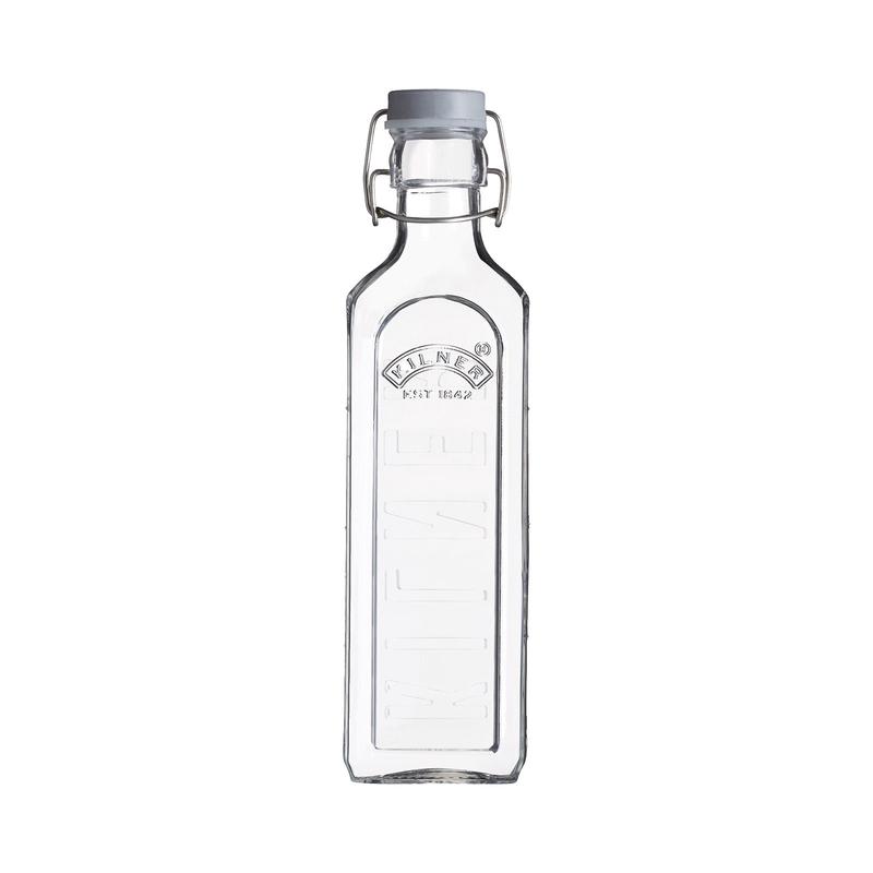 Kilner Scratch Cooking Clip Top Bottle  20 oz Reusable Glass Bottle with Airtight Seal