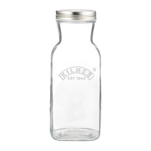 Kilner Scratch Cooking Juice and Sauce Bottle  34 oz Reusable Glass Bottle with Screw Top Lid