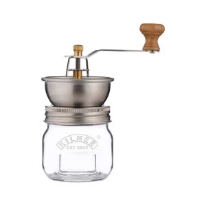 Kilner Seasoning Grinder  Glass Spice Mill with Stainless Steel Top