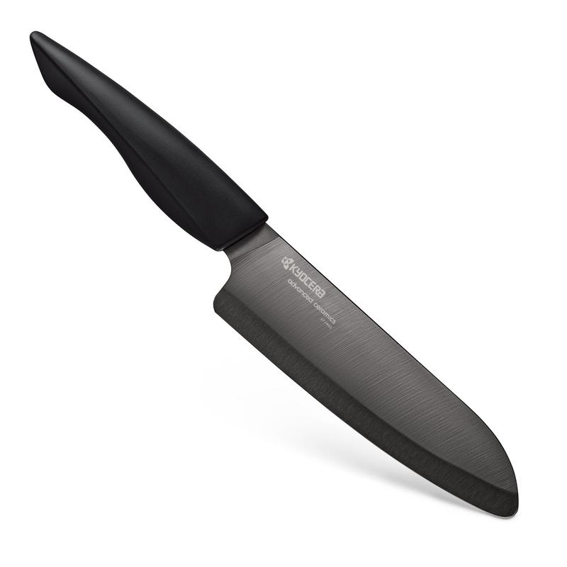 Kyocera INNOVATIONblack 6-Inch Ceramic Chef's Santoku Knife