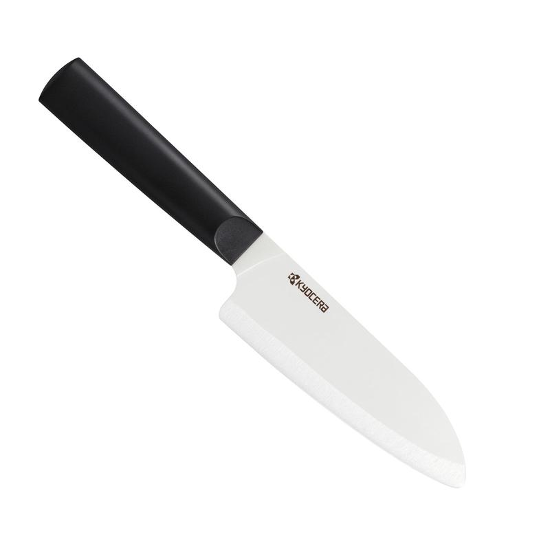 Kyocera INNOVATIONwhite 5.5-Inch Ceramic Santoku Knife, White Blade