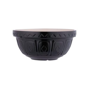 Mason Cash Color Mix Mixing Bowl  Size 24, 2.15 Quart Black Stoneware