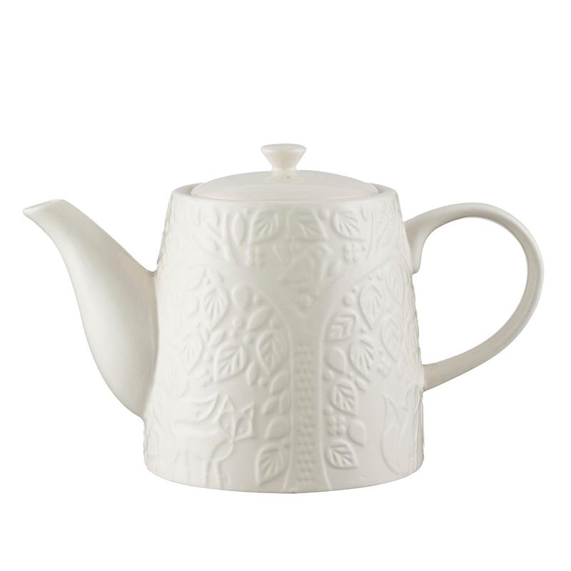 Mason Cash In the Forest Teapot  Stoneware Teapot with Embossed Woodland Motif