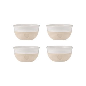 Mason Cash Rustic Charm Mini Bowls  Set of 4 Stoneware Prep Bowls