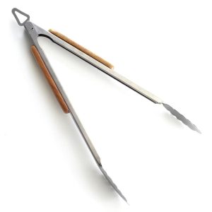 Norpro 18-Inch BBQ Tongs with Acacia Handle